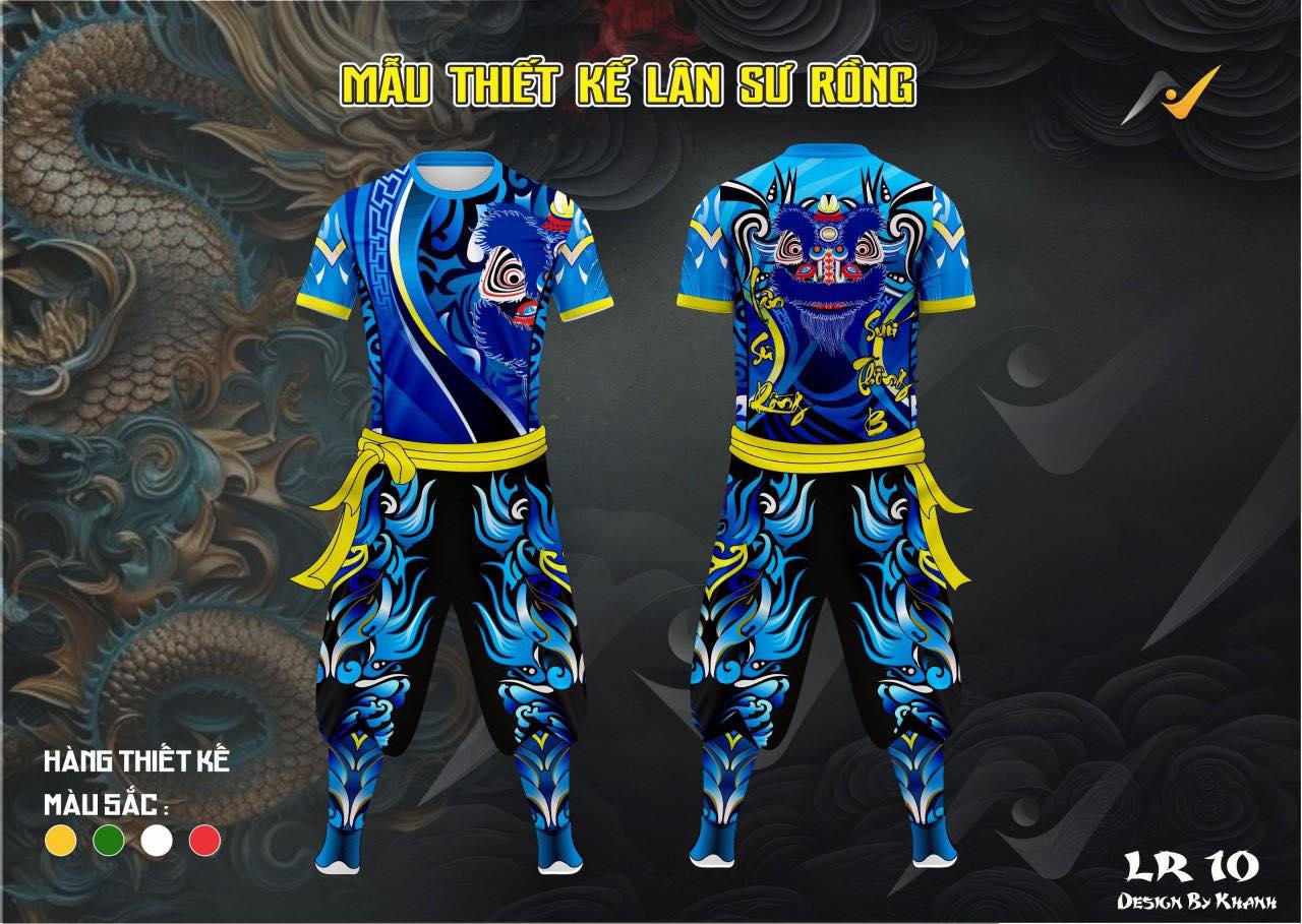 Đồng phục múa lân theo thiết kế