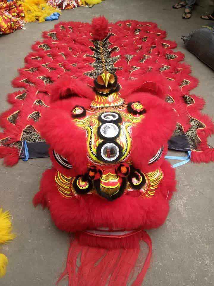 Đầu lân kimsa đỏ