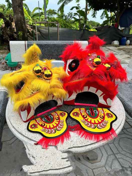 Hùng anh đường chuyên nhận làm đầu lân theo yêu cầu